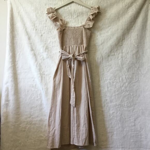 Cupshe Beige Off-Shouder Dress - Picture 7 of 9